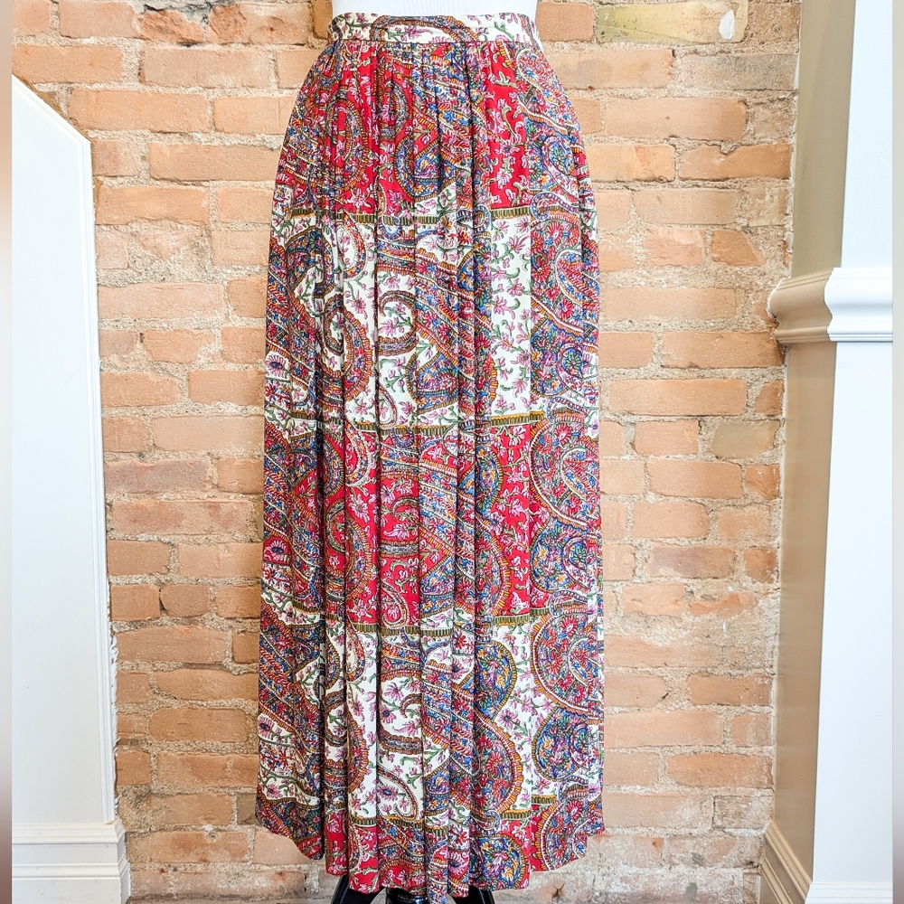 Vintage 90s Ralph Lauren Paisley Skirt